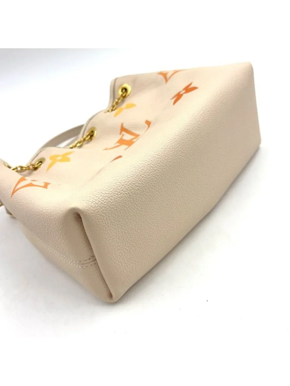 Louis Vuitton LV Summer Bundle Monogram Empreinte Leather Orange White Handbag